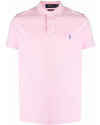 Polo Ralph Lauren - Logo-embroidered Custom-fit Cotton-piqué Polo Shirt - Lyst