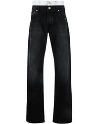 VTMNTS - Jeans Dritti A Vita Media - Lyst