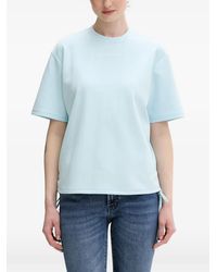 KARL LAGERFELD - Logo-Embroidered Drawstring-Side T-Shirt - Lyst