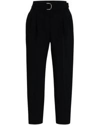 BOSS - Pleated-Detail Trousers - Lyst