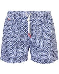 Kiton - Floral-Print Swim Shorts - Lyst