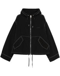 Ami Paris - Jack Met Capuchon En Contrasterende Stiksels - Lyst