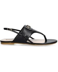Liu Jo - Logo-Plaque Buckled-Strap Sandals - Lyst