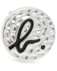 agnès b. - Hammered Logo-Detail Earrings - Lyst