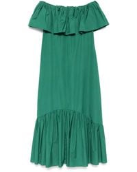 Max Mara - Off-Shoulder Ruffled Dress - Lyst