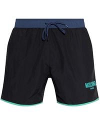 Moschino - Relaxed Contrast Trim Swim Shorts - Lyst