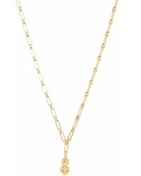 Missoma - Aegis Chain Pavé Sphere Pendant Necklace - Lyst