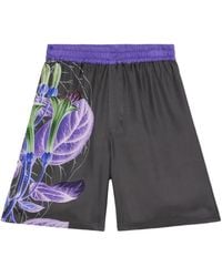 Pierre Louis Mascia - Floral-Print Elastic-Waist Shorts - Lyst