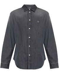 Versace - Denim Overhemd - Lyst