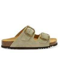 Scholl - Noelle Suede Buckle-Fastening Sandals - Lyst