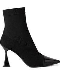 Karl Lagerfeld - 90Mm Debut Ii Knitted Ankle Boots - Lyst