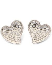 Vivienne Westwood - Evangeline Orb Heart Earrings - Lyst