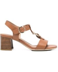 Nero Giardini - Buckle-Fastening Leather Sandals - Lyst