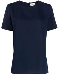 P.A.R.O.S.H. - Short-Sleeved Cady Blouse - Lyst