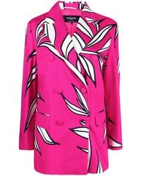 Rochas - Blazer Con Motivo Floral - Lyst