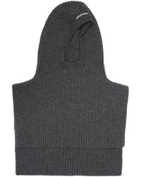Carven - Ribbed-Knit Hood - Lyst