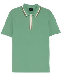 Paul Smith - Contrast Tipping Zip Polo Shirt - Lyst