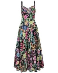 Charo Ruiz - Cael Floral-Print Belted Dress - Lyst