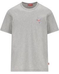 DIESEL - T-Norm-Dolphin Crew-Neck T-Shirt - Lyst