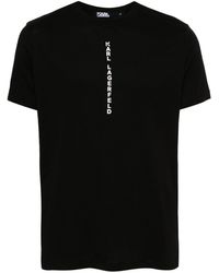 Karl Lagerfeld - T-Shirt mit Logo-Stempel - Lyst