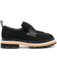 Ash - Genial Textured Leather Loafers - Lyst