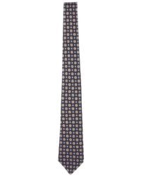 Kiton - Silk Tie With Micro Pattern - Lyst