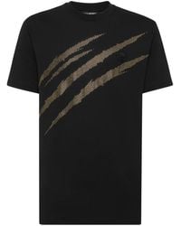 Philipp Plein - Scratch-Print T-Shirt - Lyst