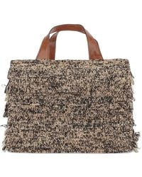 IBELIV - Sac Cabas Onja En Raphia À Franges - Lyst