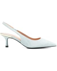 Love Moschino - Slingback Leather Pumps - Lyst