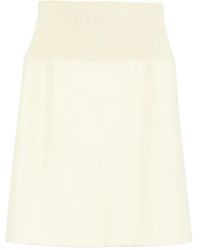 Jil Sander - Jupe Mi-Longue À Design Côtelé - Lyst