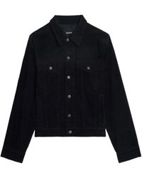 Zadig & Voltaire - Giacca Bases A Coste Con Abbottonatura - Lyst