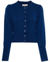 N.Peal Cashmere - Cardigan con ruches - Lyst