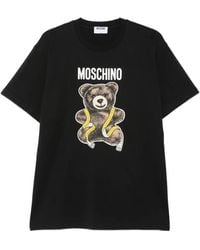 Moschino - Teddy Organic Cotton Jersey T-Shirt - Lyst