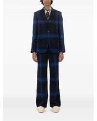 Walter Van Beirendonck - Check-Pattern Wool Blazer - Lyst