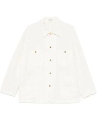 AURALEE - Ox Shirt Jacket - Lyst