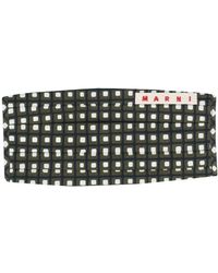 Marni Mascherina a quadri - Verde