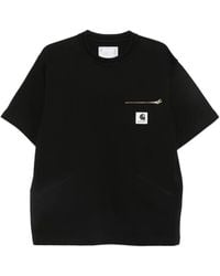 Carhartt - X Sacai Logo-Patch Zip-Pocket T-Shirt - Lyst