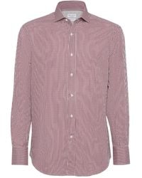 Brunello Cucinelli - Check-Pattern Shirt - Lyst
