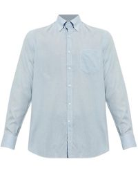 Paul & Shark - Micro-Checked Button-Down Shirt - Lyst