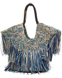Zimmermann - Goldentime Small Rafia Tote - Lyst