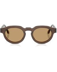 Giorgio Armani - Round-Frame Sunglasses - Lyst