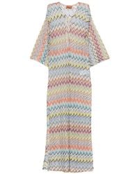 Missoni - Pareo De Playa De Punto En Zigzag Con Cordones - Lyst