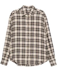 A.M.G - Check-Pattern Long-Sleeve Shirt - Lyst
