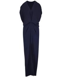 Zero + Maria Cornejo - Miu V-Neck Front-Slit Maxi Dress - Lyst