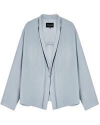 Giorgio Armani - Layered Shawl-Lapel Blazer - Lyst