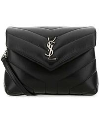 Sac a bandouliere en velours Toy Loulou Saint Laurent en coloris Rouge Lyst