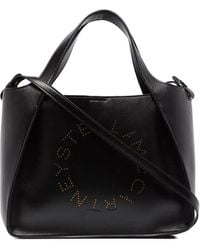 Stella McCartney - Perforated-detail leather shoulder bag - Lyst