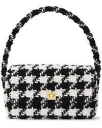 Anine Bing - Schultertasche mit Hahnentrittmuster - Lyst