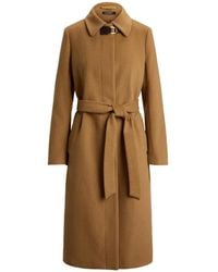 Ralph Lauren - Abrigo Con Botones Y Cinturón - Lyst