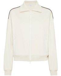 Brunello Cucinelli - Monili-Embellished Track Jacket - Lyst